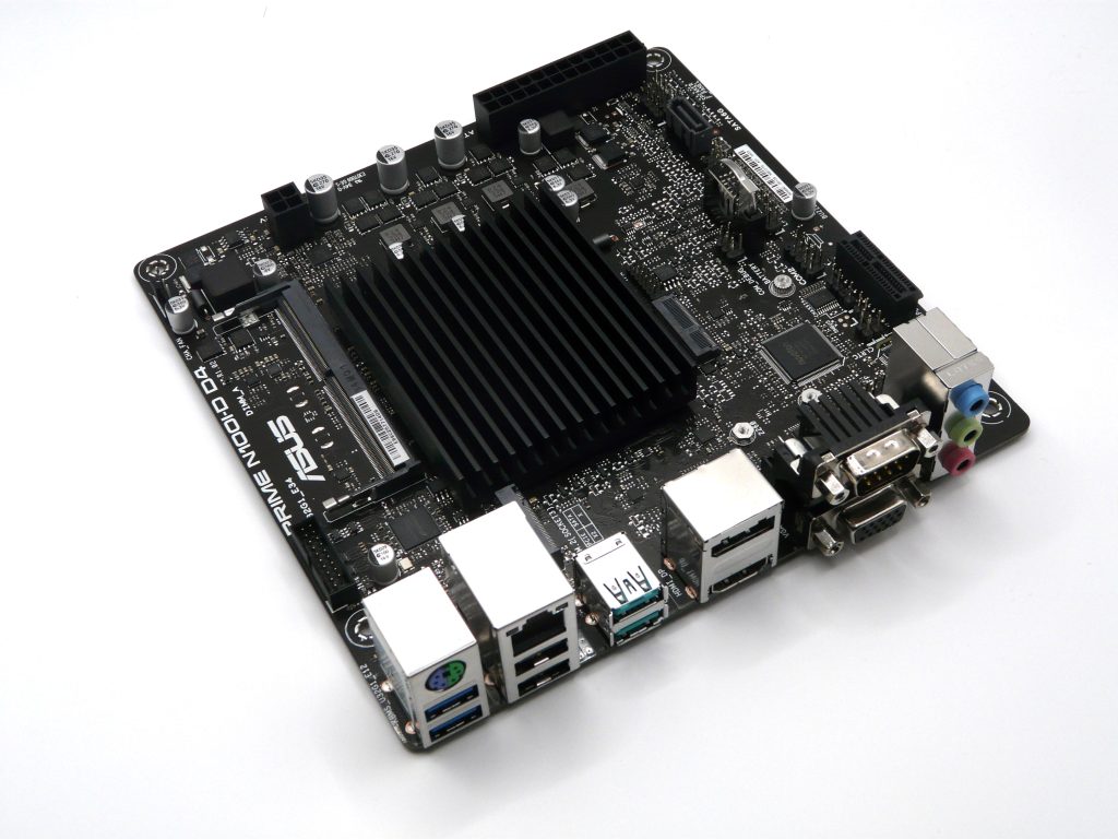 Photo of ASUS N100 motherboard by Nick Peers.